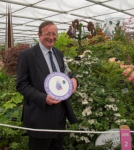 Charles Williams with Plant of the Year award Chelsea 2015