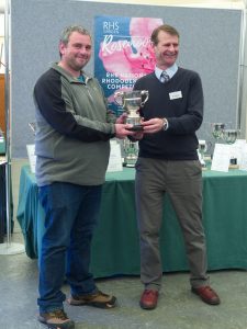 Michael also received an RHS rhododendron cup