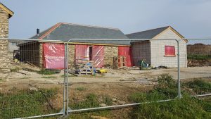 conversion of two barns to holiday lets at Tregaire Barton