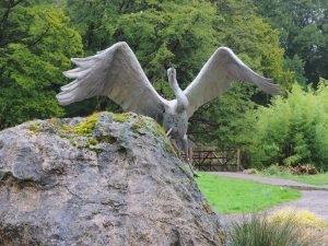 Statue of a heron