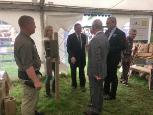 HRH visits the Cornwall Red Squirrel Project