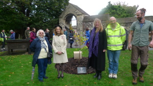 Queen's Green Canopy Planting Ceremony at Canterbury Cathedral 20 October 2022