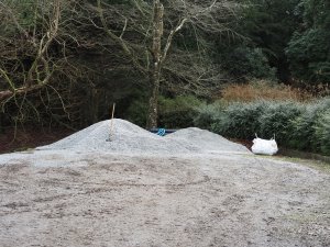 60 tonnes of new gravel laid