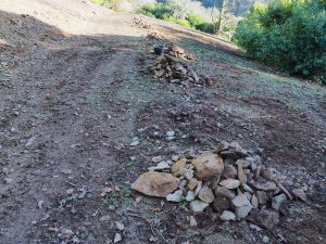Stones raked off the new Isla Rose Plantation