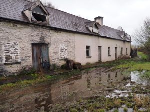 Derelict cottages and farm