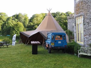 preparations of the Caerhays Charity Fete