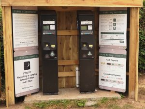 new enclosure for the car park ticket machines