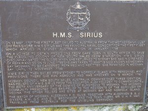 memorial to HMS Sirius