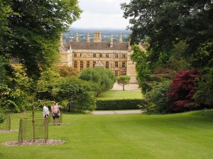 The view over the main house