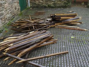 Sharpened stakes