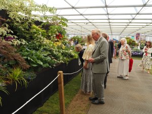 visit by the Duke of Gloucester to the Burncoose stand