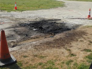 after the car fire