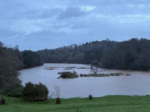 Massive flooding of the water meadows