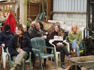 A staff meeting at Burncoose