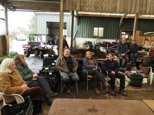 A staff meeting at Burncoose