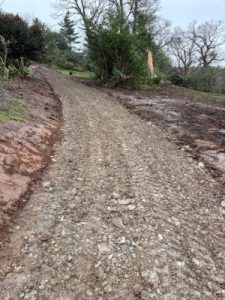 More pictures of the new path laying