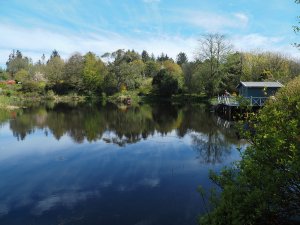 The views across the lowest of the 3 lakes