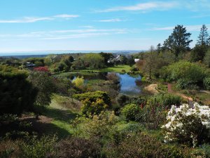 The views back towards the house and the Isle of Man