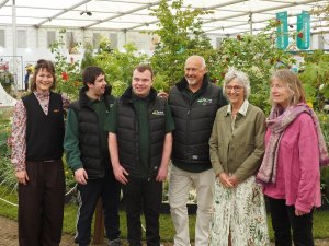Eve and Louisa with the team GROW