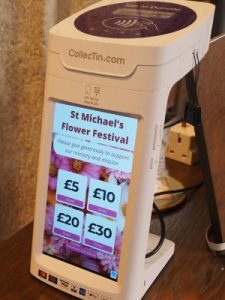 The new sum-up cash collecting machine.