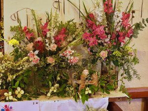 Some of the wonderful displays in the Lady Chapel.