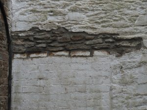 New stonework inner courtyard