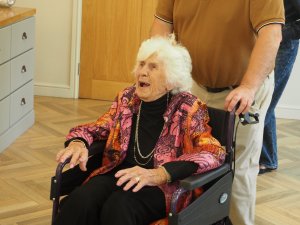 Edith arrives