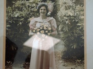 Edith on her wedding day