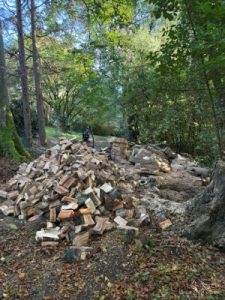 Split ash for the castle fires